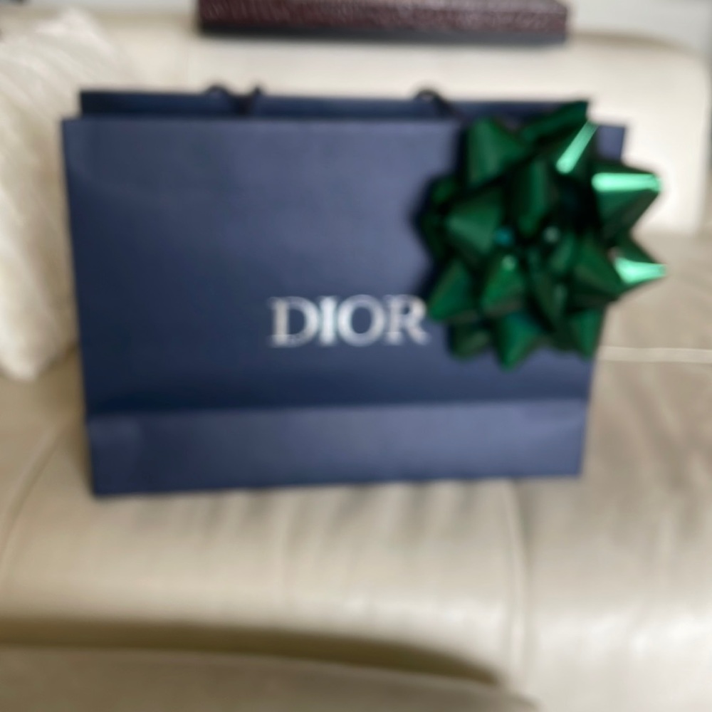 Dior paper shopping bag with bowl.